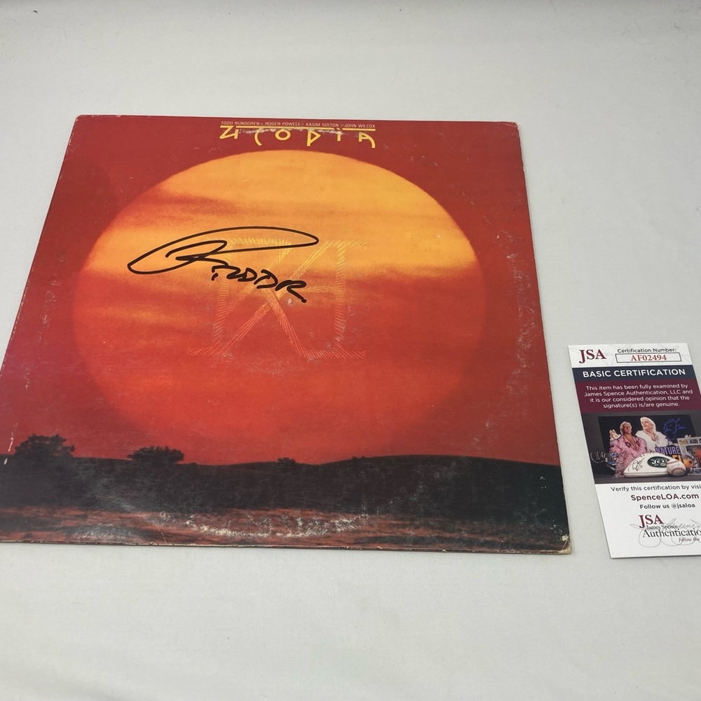 Todd Rundgren signed Utopia RA Album‎ JSA COA
